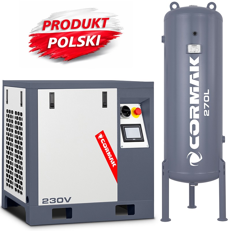 Groupe compresseur LUFT 400 - 3,0 kW - 380 l/min. 230 V + cylindre vertical 270 L - 