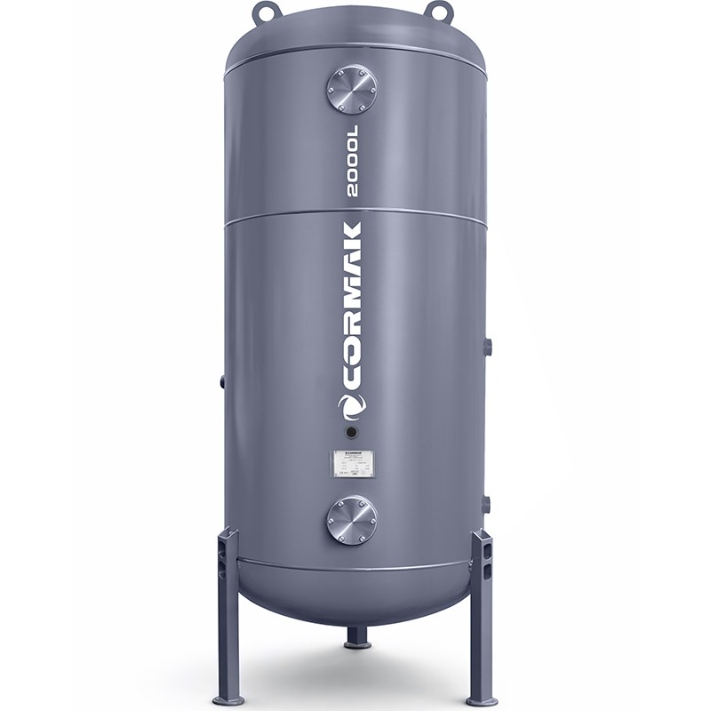 Serbatoio verticale industriale 2000L 11bar CORMAK per aria compressa - 