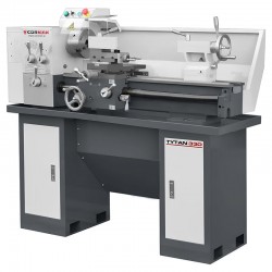 Tornio universale convenzionale CORMAK TYTAN330 330x700 230V con basamento + utensili + contropunta rotante - 