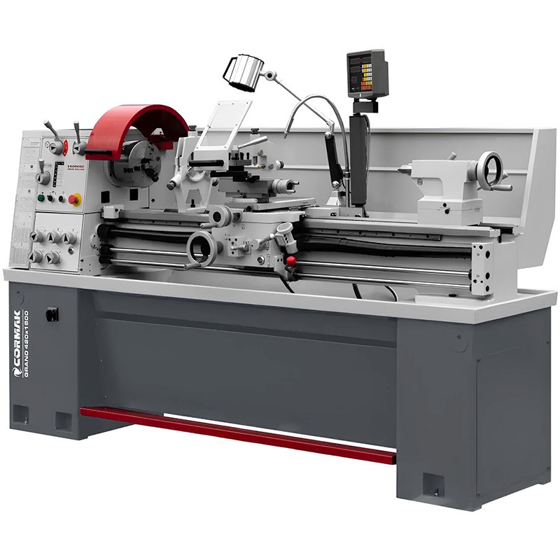 Tornio universale convenzionale CORMAK GRAND 420x1500 con utensili da tornitura e contropunta rotante - 