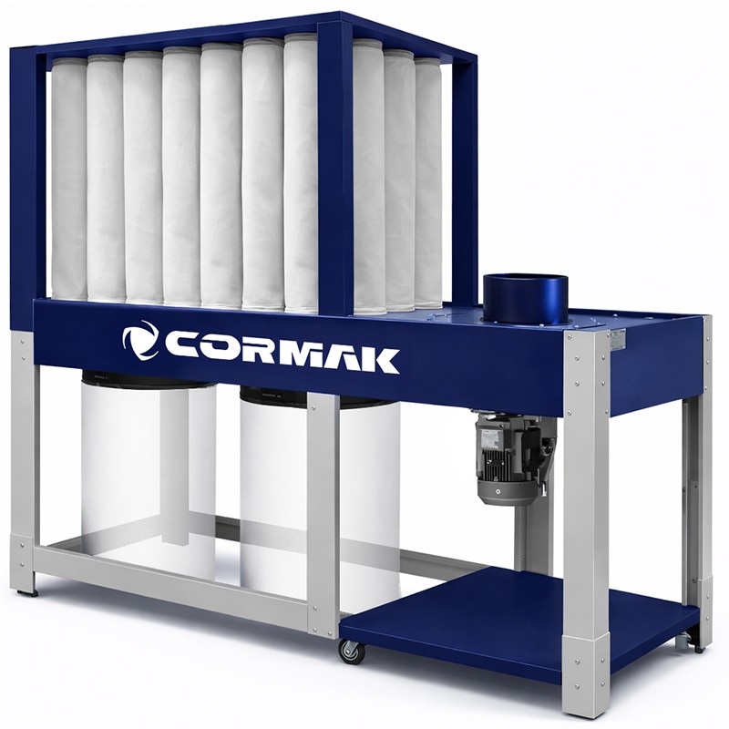 Industrial Wood Dust and Chip Extractor CORMAK DCV5200E+ - 