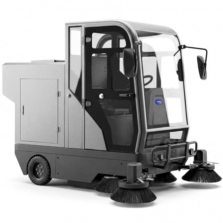 Ride-On Industrial Sweeper with Cab, Spray System and Seat CORMAK ZP13750