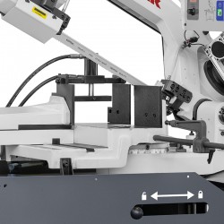 Półautomatyczna przecinarka taśmowa piła do metalu CORMAK BS370H | Producent CORMAK