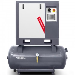 Sprężarka śrubowa na zbiorniku poziomym 150L - LUFT 400 3,0kW 230V - 380 L/min - 
