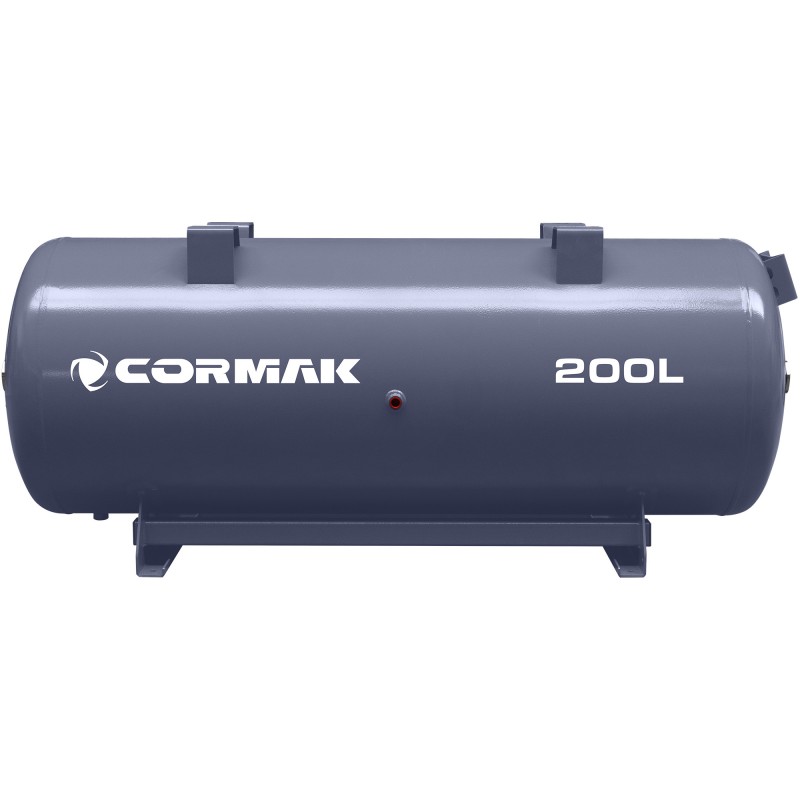Sprężarka śrubowa na zbiorniku poziomym 200L - LUFT 700 5,5kW 400V - 650 L/min | Producent CORMAK