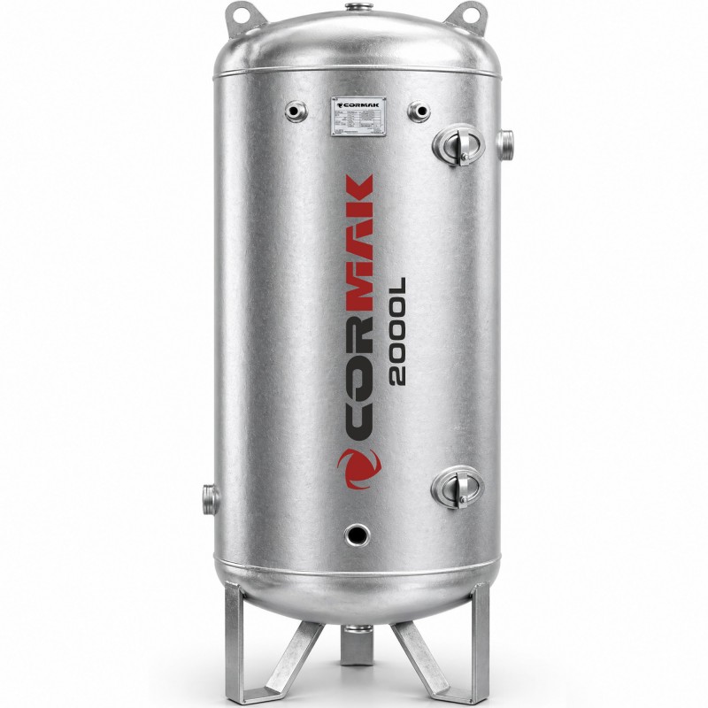 Galvanised Vertical Compressed Air Receiver CORMAK 11bar 2000L - 