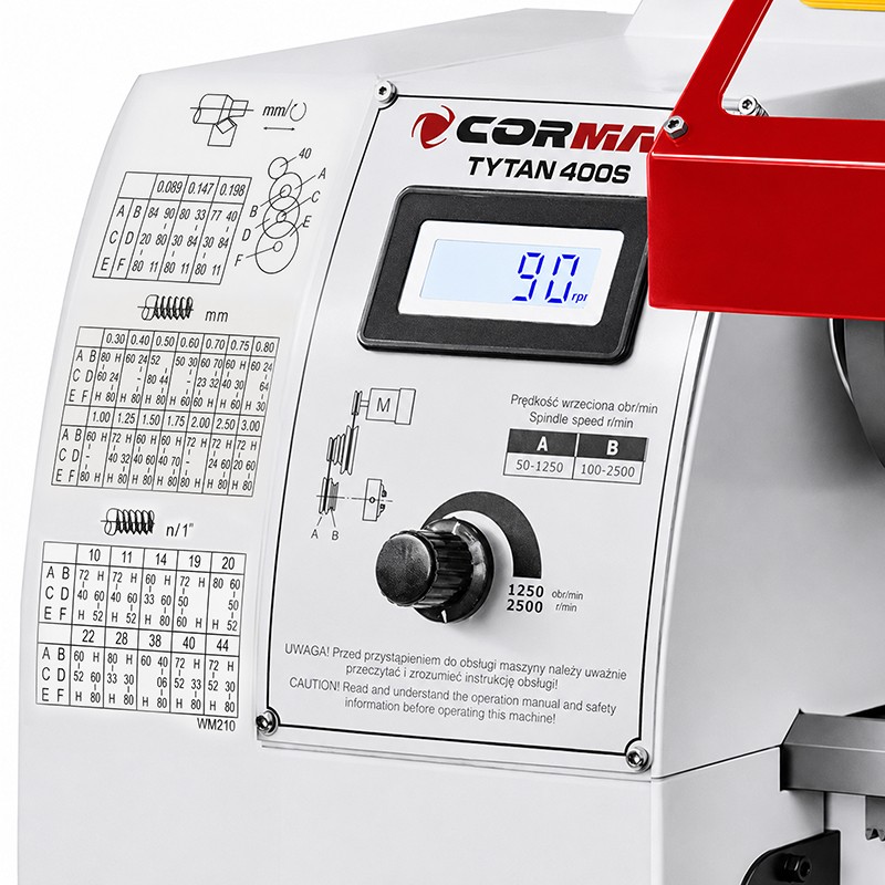 Tokarka uniwersalna CORMAK TYTAN 210x400 VARIO 230V Podstawa