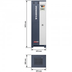 Screw Compressor CORMAK LUFT 1000 VSD+PM SMART - 10bar - 950L/min. 7.5kW - 400V - 