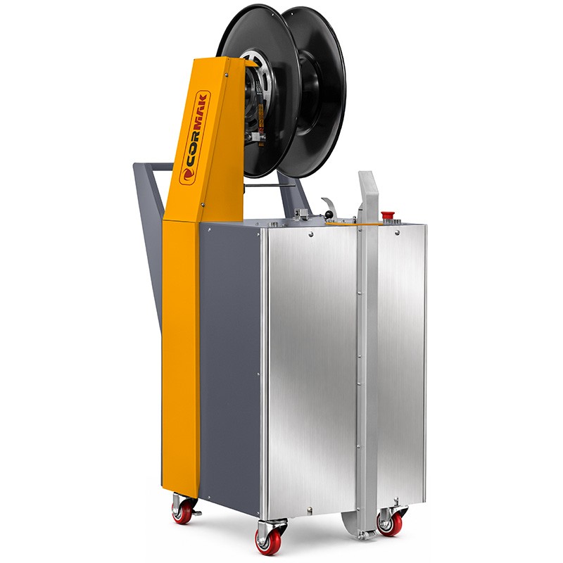 Halbautomatische Paletten-Umreifungsmaschine CORMAK BA1310 für PP-Band - 