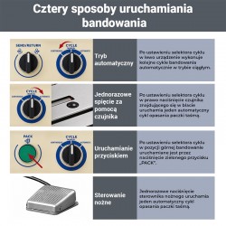 Automatyczna bandownica elektryczna CORMAK BA200 do taśmy PP | Producent CORMAK