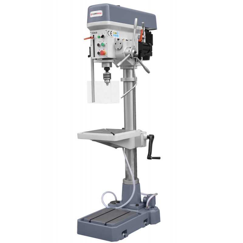 Pillar Drill for Metal CORMAK WS32BGP with Autofeed and Cooling System - Column drilling machine CORMAK WS32BGP