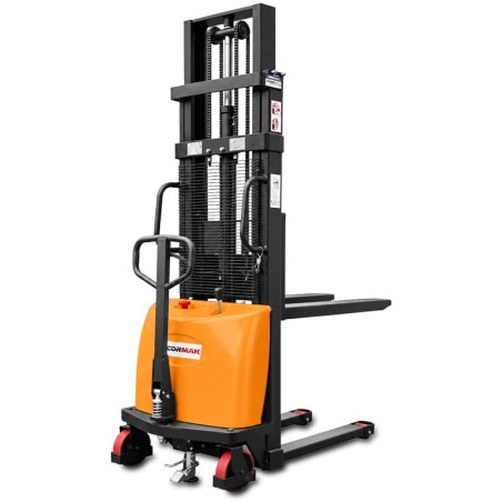 Półelektryczny masztowy wózek paletowy B1040 (udźwig 1000 kg, podnoszenie 4000 mm) | Producent CORMAK