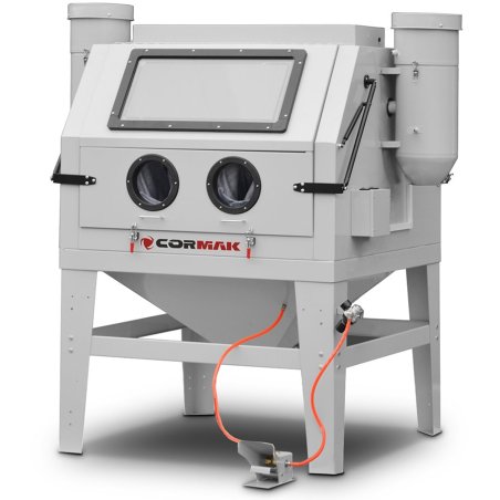 Piaskarka kabinowa 1200 L - dwustronna KDP1200 + 2x odciąg DC15 | Producent CORMAK