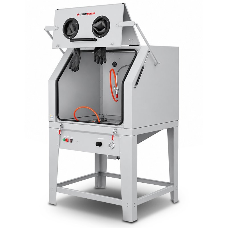 Piaskarka kabinowa 1000 L KDP1000 + odciąg DC15 | Producent CORMAK