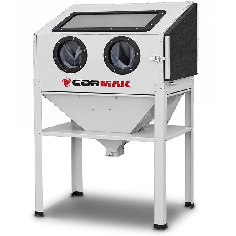 Piaskarka kabinowa 220 L - boczne otwarcie KDP200 | Producent CORMAK