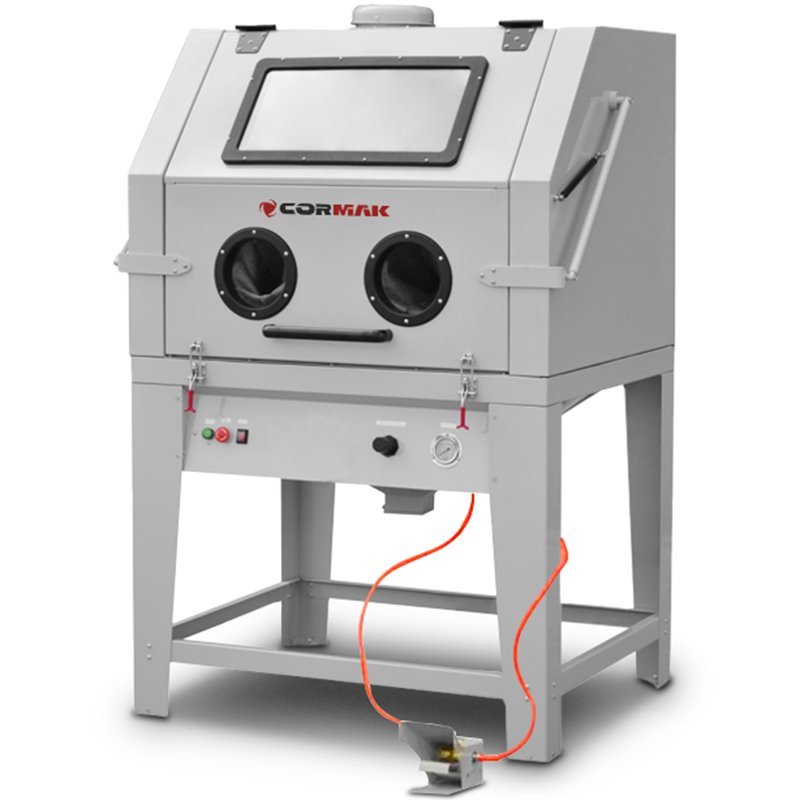 Piaskarka kabinowa 1000 L KDP1000 + odciąg DC15 | Producent CORMAK