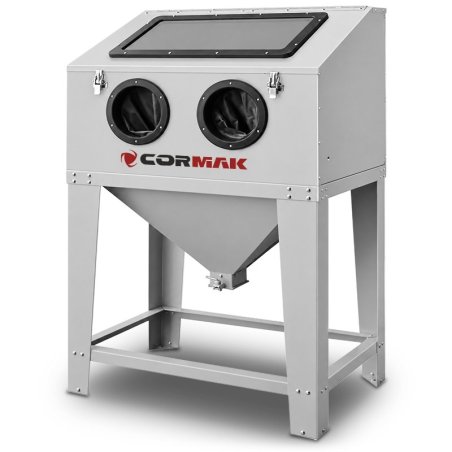 Piaskarka kabinowa 220L - górne otwarcie KDP220TOP + odciąg DC23 | Producent CORMAK