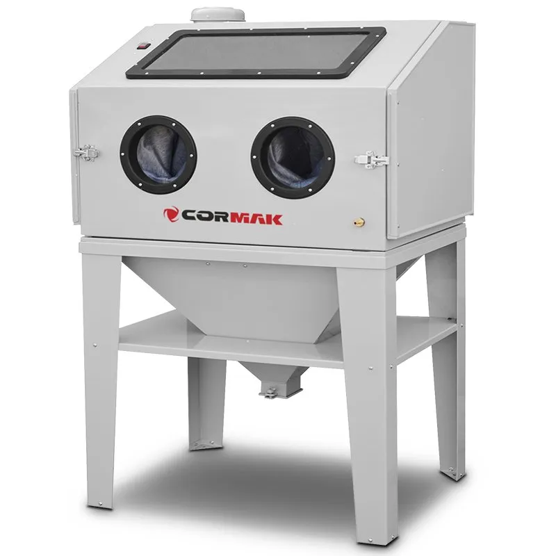 Piaskarka kabinowa 350 L - boczne otwarcie KDP350 + odciąg DC15