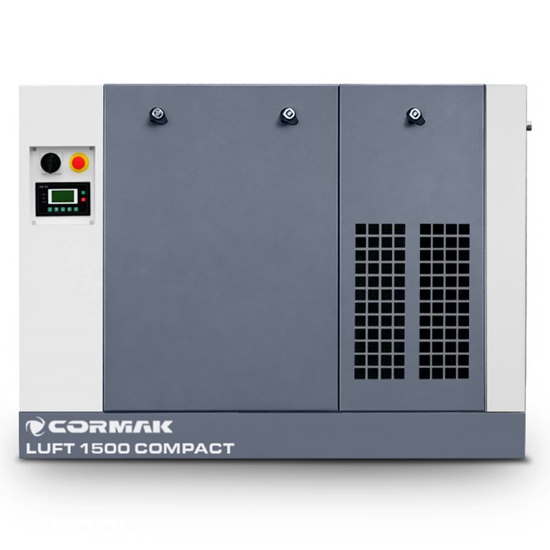 Sprężarka śrubowa z osuszaczem - LUFT 1500 COMPACT 11kW - 1580 L/min | Producent CORMAK
