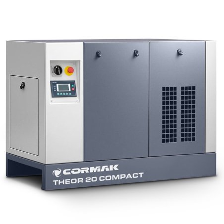 Sprężarka śrubowa THEOR 20 COMPACT z osuszaczem - 15kW - 2000 L/min. | Producent CORMAK