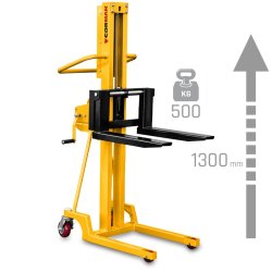 Masztowy wózek paletowy L513 (udźwig 500 kg, podnoszenie 1300 mm) | Producent CORMAK