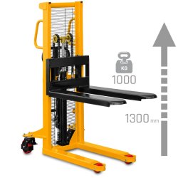 Masztowy wózek paletowy WRHS 1013 (udźwig 1000 kg, podnoszenie 1300 mm) | Producent CORMAK