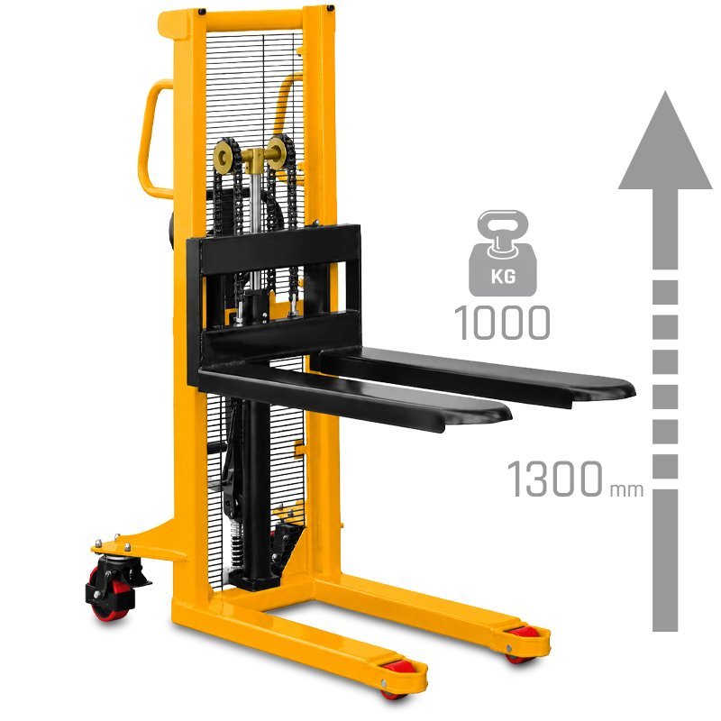 Masztowy wózek paletowy WRHS 1013 (udźwig 1000 kg, podnoszenie 1300 mm) | Producent CORMAK