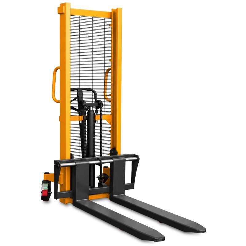 Masztowy wózek paletowy ręczny WRHS 1016 z regulowanymi widłami (udźwig 1000 kg, podnoszenie 1600 mm) | Producent CORMAK