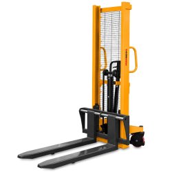 Masztowy wózek paletowy ręczny WRHS 1016 z regulowanymi widłami (udźwig 1000 kg, podnoszenie 1600 mm) | Producent CORMAK