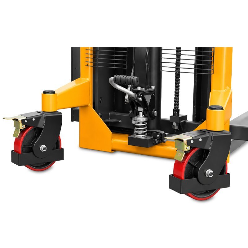 Masztowy wózek paletowy ręczny WRHS 1016 z regulowanymi widłami (udźwig 1000 kg, podnoszenie 1600 mm) | Producent CORMAK