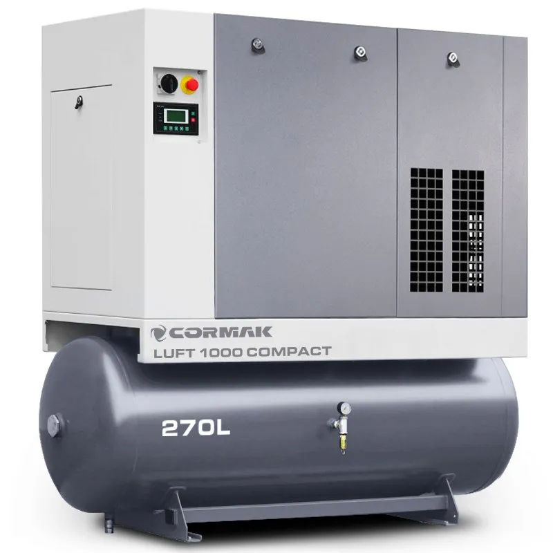 Sprężarka śrubowa z osuszaczem i zbiornikiem 270L - LUFT 1000 COMPACT 7,5kW - 950 L/min