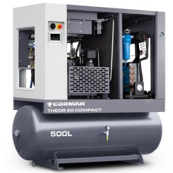 Sprężarka śrubowa z osuszaczem i zbiornikiem 500L - THEOR 20 COMPACT 15kW - 2000 L/min | Producent CORMAK