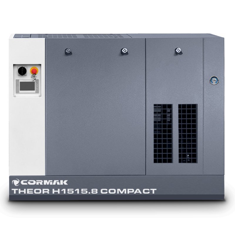Kompresor  wysokociśnieniowy THEOR H1515.8 15kW 1700 l/min + osuszacz + zbiornik 500L 16bar | CORMAK