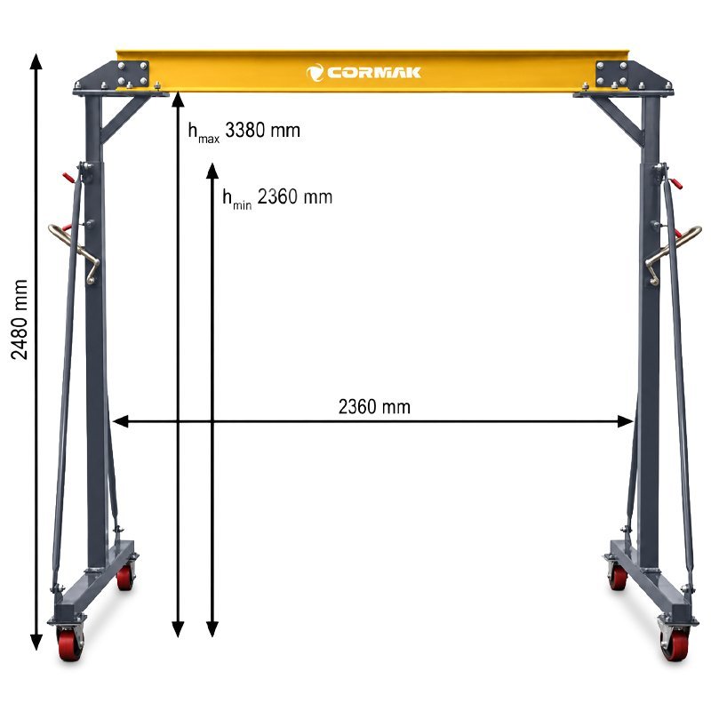 Suwnica bramowa 2 tony PK2 | Producent CORMAK