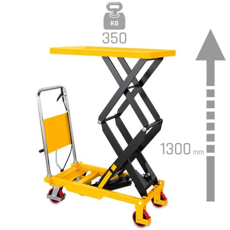 Wózek nożycowy platformowy TA3510 (udźwig 350 kg, podnoszenie 1300 mm) | Producent CORMAK