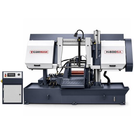 Automatyczna, kolumnowa przecinarka taśmowa CORMAK H600SA | Producent CORMAK