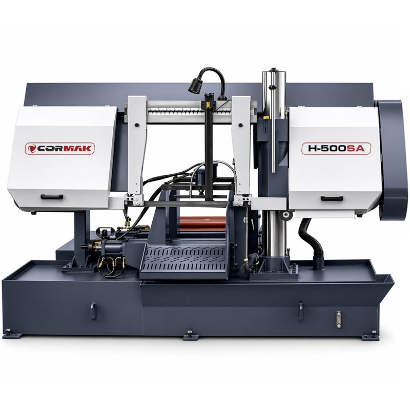 Automatyczna, kolumnowa przecinarka taśmowa CORMAK H500SA | Producent CORMAK