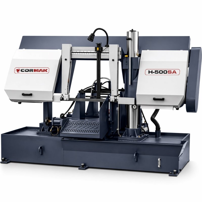 Automatyczna, kolumnowa przecinarka taśmowa CORMAK H500SA | Producent CORMAK