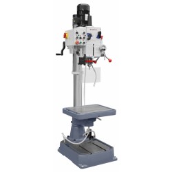 Industrielle Getriebe-Säulenbohrmaschine CORMAK ZS-40B mit Automatikvorschub + Gewindeschneidhalter-Set - 