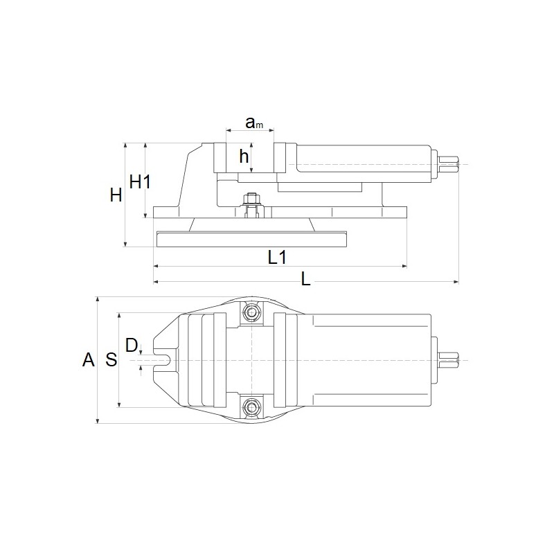 Imadło maszynowe obrotowe 200 mm QH200 | Producent CORMAK