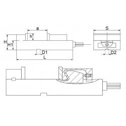 Etau à serrage de précision 160 mm - 