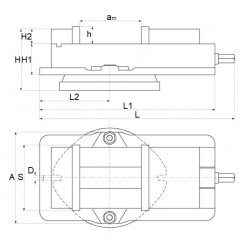 160 mm Präziser Schraubstock - 