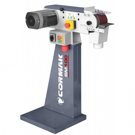 Bandschleifmaschine für Metall CORMAK SM100 mit Untergestell