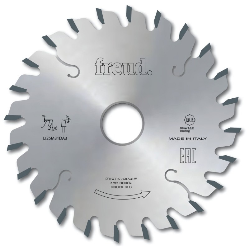 Lama circolare incisore Freud 125×3.1×20 Z24 - 