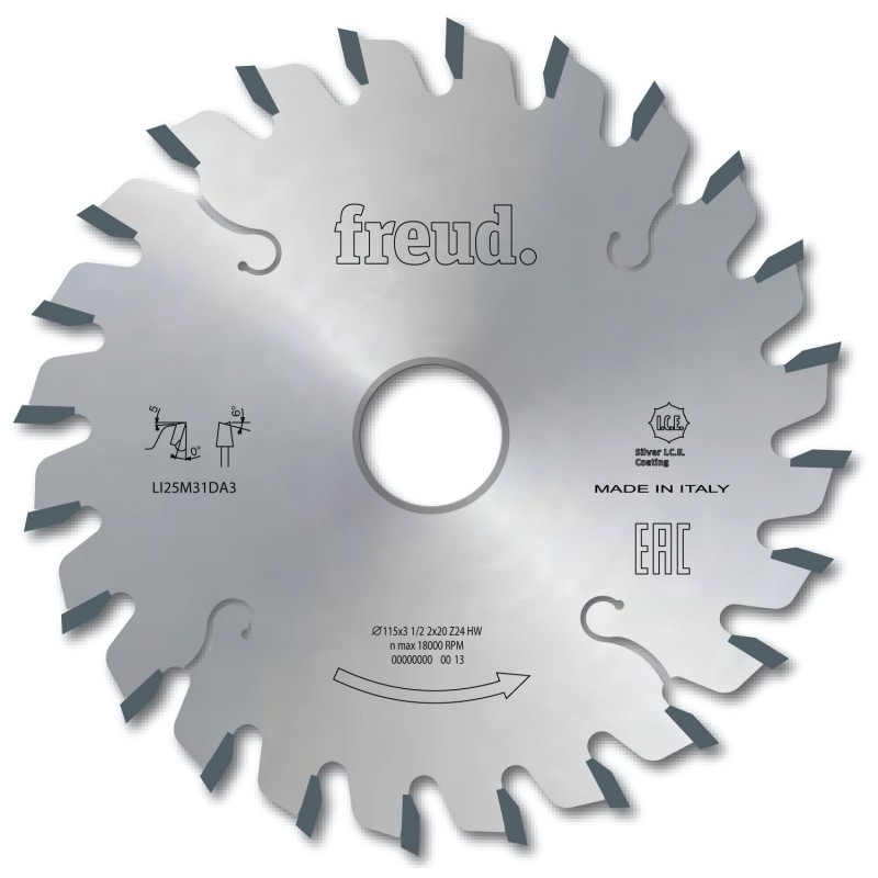 Unité de notation pour scie circulaire Freud 125 x 3,1 x 20 z24 - 