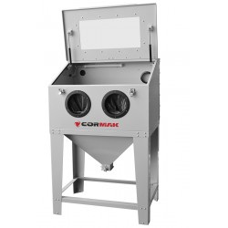 Sabbiatrice a cabina 220L con apertura superiore CORMAK KDP220TOP - 