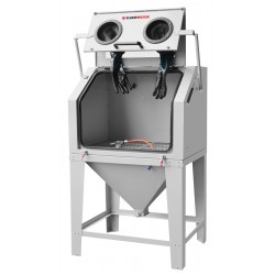 Sabbiatrice a cabina 350L con apertura superiore CORMAK KDP350TOP + aspiratore DC15 - 