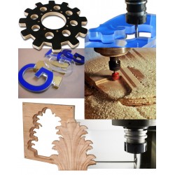 CNC-Fräsmaschine  4 ACHSEN PREMIUM (2150x3300) + Hybridtisch - 