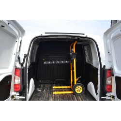 Carrello di trasporto CORMAK WLTC con forche a rulli (portata 200kg, sollevamento 900mm) - 