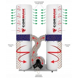 Odciąg do trocin, wiórów, pyłu CORMAK FM300SA + wąż antystatyczny 3 mb - 